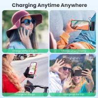 Mini Banco de Energía de carga rápida de gran capacidad, portátil al Aire Libre, Pantalla digital, Fuente de Alimentación Móvil, nueva interfaz de emergencia, Cabeza de uva negra, 10000 Ma - details 0