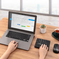 Teclado Numérico Inalámbrico 2.4G 35 Teclas Para Oficina Y Contabilidad Con Batería Recargable Integrada Estilo Portátil Color Negro - details 13