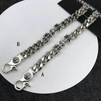 Pulsera de Cruz Gruesa para Hombres - Estilo Vintage y Rebelde，Talla 18cm/20cm/22cm - details 13
