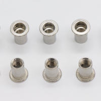 50pcs Insertos De Tornillo Planos Cabeza Compensada Acero Inoxidable 304 Para Aleación De Aluminio Y Carbono Tamaños M3-M10 - details 2
