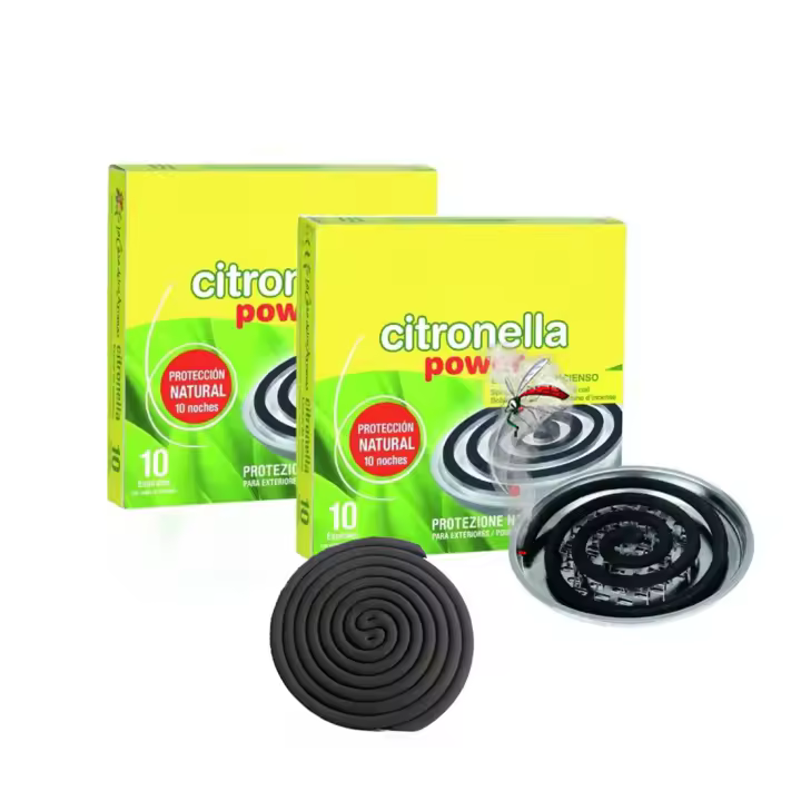 PandaHome Espirales Incienso citronela Pack 2/4/8 de 10 Unidad,Repelente antimosquito en interiot o Exterior-2u - 1