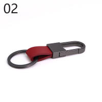 Llavero De Cuero Moda Con Anillo Metálico Para Llaves De Coche Soporte De Cinturón Para Mujeres Y Hombres Accesorios De Moda - details 5