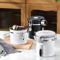Contenedor De Almacenamiento Airtight De Acero Inoxidable Para Cofeina Gran Capacidad Reserva De Alimentos Ecológico Y Fresco - details 0