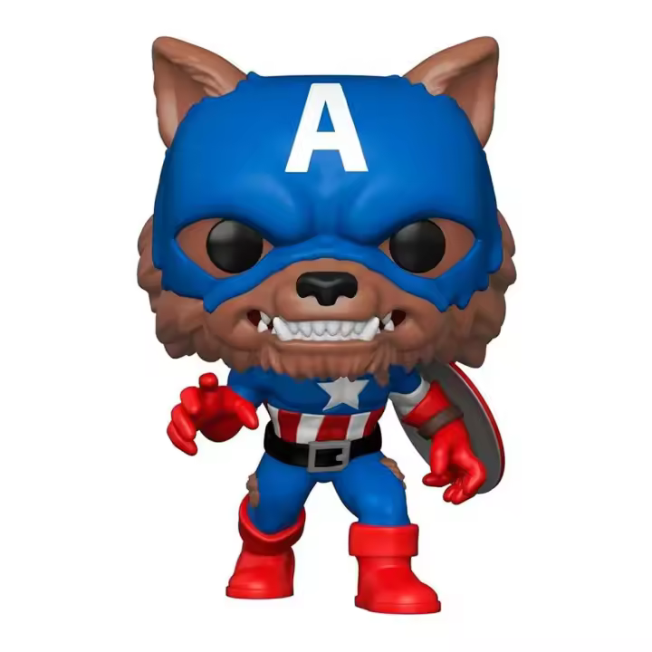 Funko Pop! Hombre Lobo Capitán América - 1