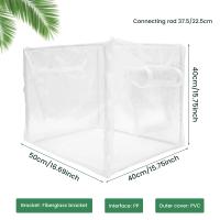 Carpa De Jardín Para Plantas Insecto Y Pájaro Resistente Al Viento Y UV Cubierta PVC Invierno Cálido Para Flores Y Plantas Portátil - details 2