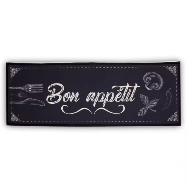 ALFOMBRA DE COCINA AMIKO MODELO BON APPETIT CON MEDIDA 120X45 CM. - 1