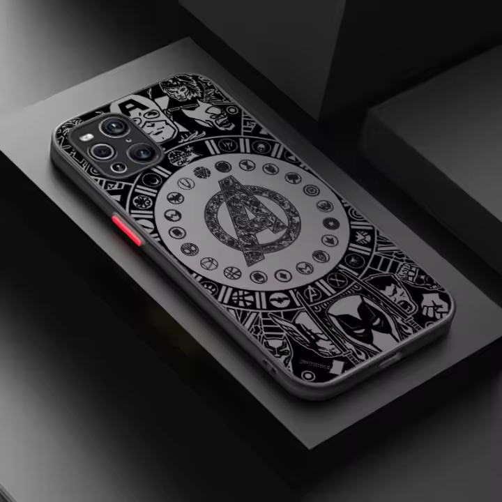 Funda De Teléfono Transparente Fuerte Para OPPO Find X5 X3 Neo F21S F21 K10 pro Lite Con Diseño Marvel Avengers Anti-Choque Y Antisuciedad - 1
