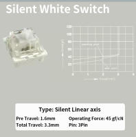 Interruptores Lineales Táctiles Silenciosos Outemu Para Teclado 3Pin Anti Polvo Para Teclados Mécanicos MX Juegos DIY - details 18