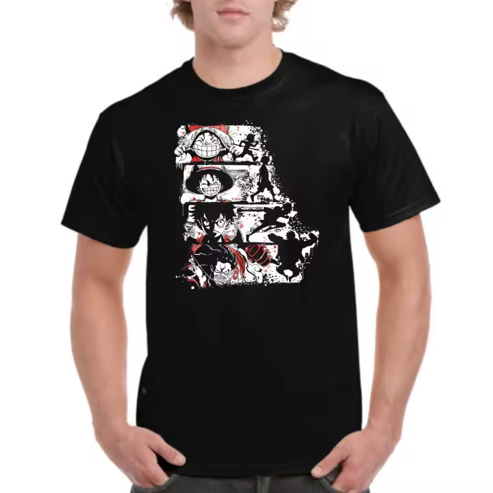 The Fan Tee Camiseta de HOMBRE Piece One Monkey D Luffy Zoro Piratas Nami Gear 5  066 - 1