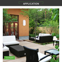 Lámpara De Pared LED Impermeable IP65 Para Exteriores E Interiores Moderna Para Baño Balcón Jardín Patio Iluminación Contemporánea - details 7