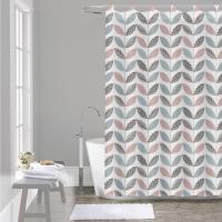 HMS Cortina de Baño Ducha 100 % Poliéster Hidrófuga y Secado Rápido con Trabillas – 140×180 / 180×200 cm - details 2