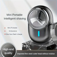 1pc Mini Afeitadora Eléctrica Portátil Recargable Para Hombres Apto Para Uso En Casa Coche Y Viajes Material De Hoja De Acero Inoxidable - details 3