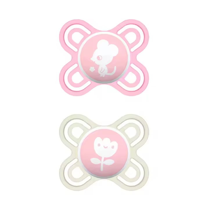 Mam Perfect Start Chupete Silicona Rosa 2U 0-2M - 1