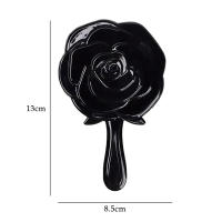 Espejo De Mano De Vainilla 3D Estéreo Retro En Forma De Rosa Para Maquillaje Espejo Compacto Regalo De Cumpleaños Para Niñas - details 10