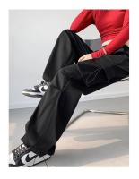 Pantalones Deportivos Casual Para Mujer Con Pierna Ancha Algodón Quick-Dry Cintura Alta Pantalones De Correr Al Aire Libre Pantalones De Baile Sueltos - details 4