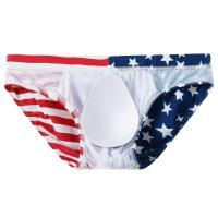 Bikini Briefs De Natación Para Hombre Estilo American Flag Print Sexy Shorts De Playa Traje De Baño Con Patrón De Estándares - details 14