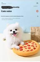 Juguete Para Perros Pizza Y Donut De Peluche Para Entrenamiento De Mascotas Y Masticar Accesorios De Dientes Material De Fleece - details 3