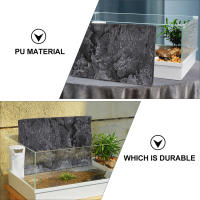 2 Pcs Fondo De Acuario 3D Para Tanque De Peces Y Terrario Adhesivo De PU Decorativo Personalizable Para Reptiles Y Tortugas - details 2