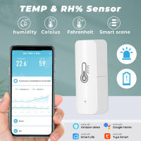 Sensor De Temperatura Y Humedad WiFi Tuya Para Interior Monitor Inteligente Con App De Vida Smart Life Compatible Con Alexa Google Batería Incluida - details 3