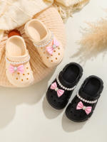 Zapatillas De Hadas Para Niñas Clogs Transpirables Con Accesorios De Lazo Zapatos De Jardín Antideslizantes Para La Playa Zapatillas De Verano Para Niñas - details 3