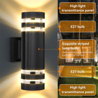 Lámpara De Pared Exterior LED Impermeable IP65 Con 2PCS Bombillas E27 Luz Decorativa Para Jardín 110V 220V Moderna Estilo - details 0