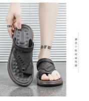 Sandalias De Flip-flop Para Hombre Verano Outdoor Casual Zapatillas Doble Propósito Antideslizantes Impermeables Suela Suave Cómodas Transpirables Zapatos De Playa - details 13