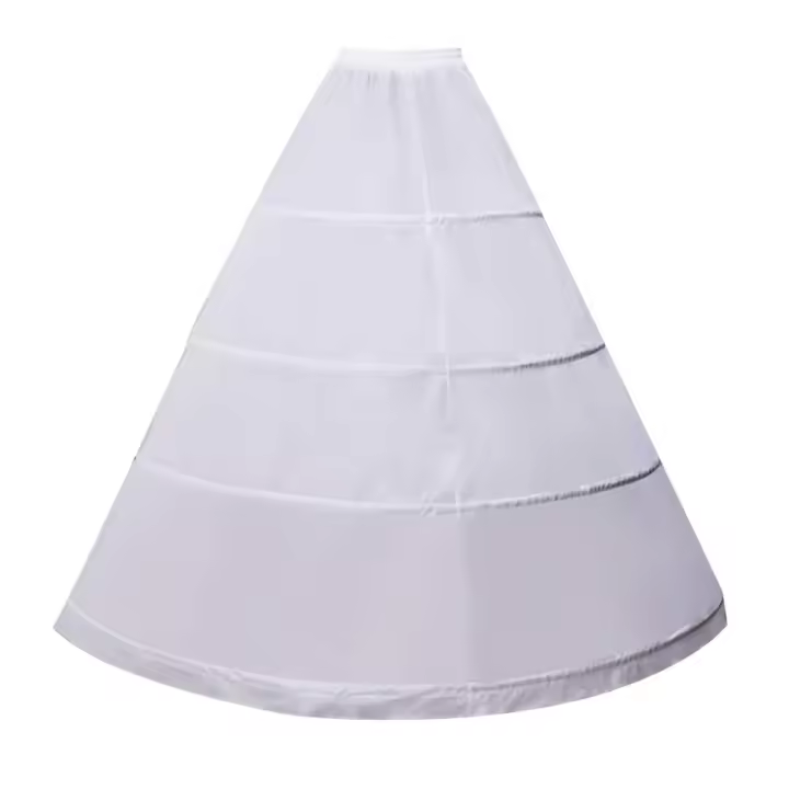 Falda De Novia Crinolina Slip Suelta Para Vestido De Baile Y Boda Material De Poliéster Técnica De Crocheteado Adulto - 1