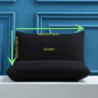 2pcs Fundas Para Almohada De Microfibra Suave En Color Sólido Sin Almohada Máquina Lavable Antigüedades Libres Fundas Para Almohada - details 5