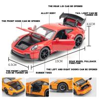 Coche De Simulación 911 GT3 En Escala 1/32 Con Sonido Y Luz Coche Deportivo De Metal Diecast Regalo Para Niños Colección Modelo De Automóvil - details 2