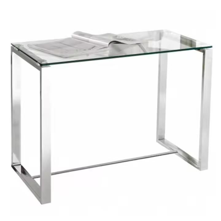 Mesa de escritorio Benetto patas cromadas 75x100x50 cm Adec - 1