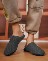 Zapatillas Casuales Para Hombre Invierno Interior Adecuadas Para Usar En Casa Proporcionan Calor Y Comodidad Material Superior De Algodón - details 0