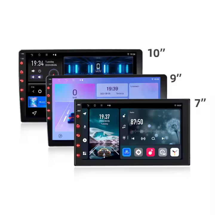 Receptor Estéreo De Coche Con Radio GPS Android 13 2 Din Multimedia 64G Soporte Para CarPlay Y Android Auto Pantalla Táctil De 7/9/10 Pulgadas - 1