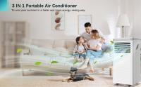 LUKO A011D1-7K 3 en 1 Aire Acondicionado Portátil Deshumidificador, Capacidad de enfriamiento de 7000BTU, 2 velocidades de viento, temporizador de 24 horas - details 7