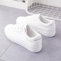 Zapatos Blancos Pequeños Para Mujer Estilo Coreano Cuatro Season Leather Casual Transpirables Zapatillas Con Cordones - details 2