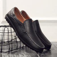 Zapatos Casuales Para Hombre De Cuero Negro Talla Grande 37-47 Loafers Moccasins De Marca Lujo Respirables Slip on 2024 - details 1