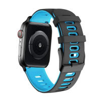 Correa De Reloj De Silicona Para Apple Watch Compatible Con Series 8 Se 9 7 6 5 4 3 Ultra2 Tamaños 44mm 40mm 49mm 45mm 41mm 38-42mm Color Variado - details 8