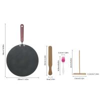 Sartén De Crêpe De Aleación De Aluminio Con Extensor Y Spatula Horno Plancha Antiadherente Sin Tapa Para Cocina Doméstica - details 5