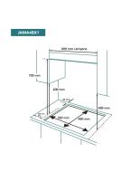 Encimera de gas inox marca Jonhson con 4 zonas de cocción (triple llama, 2 semi-rápidas, auxiliar), parrillas de hierro fundido, autoencendido, válvulas de seguridad, control mecánico, mandos plata, para gas butano con kit de gas natural incluido - details 1