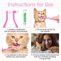 4 Pendientes de dientes para Gatos, reversibles para Gatos y Perros, Cuchillo de dientes fácil para Gatos, cuidado Dental - details 1