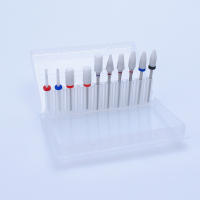 Juego De 10 Piezas De Brocas Para Uñas Kit De Corte De Cerámica Herramientas De Manicura Para Máquina Eléctrica Accesorios De Buras Rotativas - details 3