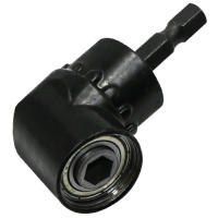Soporte De Destornillador Ángulo De 105 Grados Adaptador De Cabeza Hexagonal Ajustable Para Brocas Y Taladro Negro Y Plateado - details 11