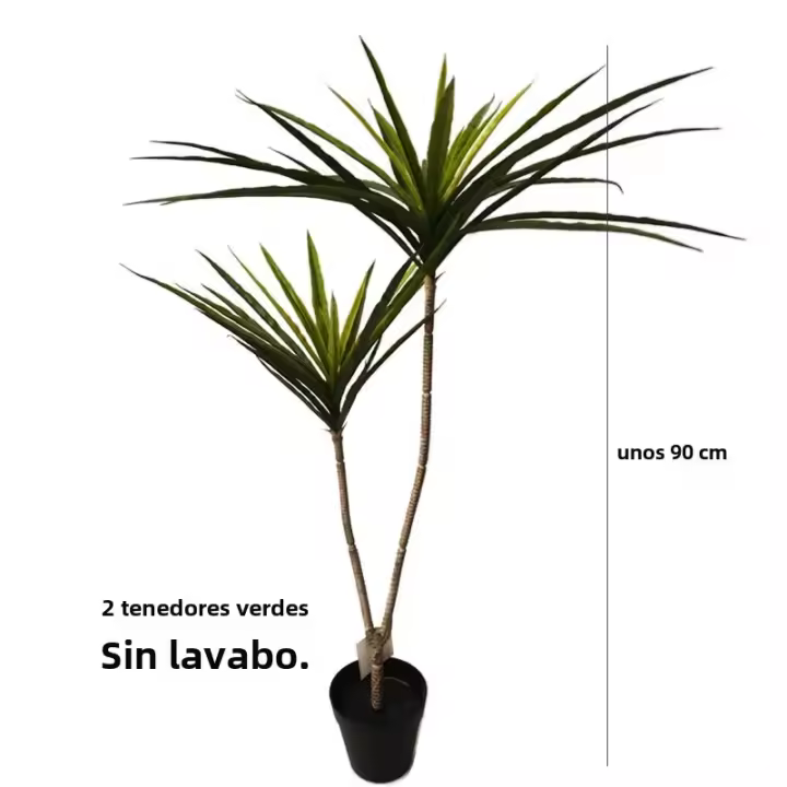 Planta Artificial De Dracaena Tropical Grande 90-120 Cm En Maceta Hojas De Palmera Falsas Para Decoración De Interiores Y Jardín - 1