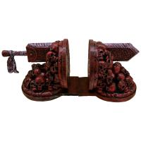 Bookends Berserk Dragón Furioso Resina Decoración Para Escritorio Y Estante De Libros Artesanía De Dragón Cuchillo De Dragón - details 1