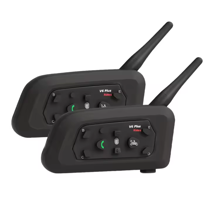 Auriculares inalámbricos V6 Plus - Chip Qualcomm, 1500 m de alcance, batería de 850 mAh, sonido envolvente estéreo, carga Type-C - 1