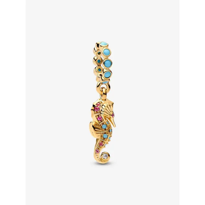 Pandora - Charm Caballito de Mar - Vida Marina Dorada-Novedad-Verano - 1