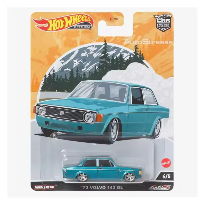 Hot Wheels Premium Car Culture Circuit Legends Vehicles ’74 Volvo 142 GL - 1