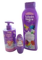 Pack Tulipán Negro Candy Fantasy: Loción Corporal 400ml + Desodorante Roll-On 50ml + Gel Baño 650ml – Mima tu piel con una explosión de dulzura, frescura y suavidad irresistible. Hidratación, protección y aroma delicioso que te acompaña todo el día - details 0