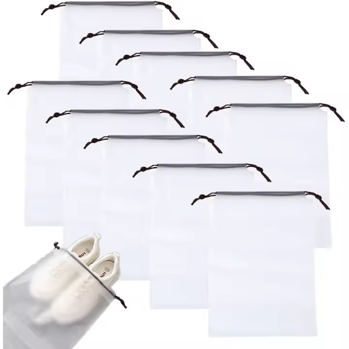 10 Bolsas para Zapatos, múltiples, impermeables, para Cosméticos, ropa interior, de viaje, a prueba de polvo (20x30 cm) - 1