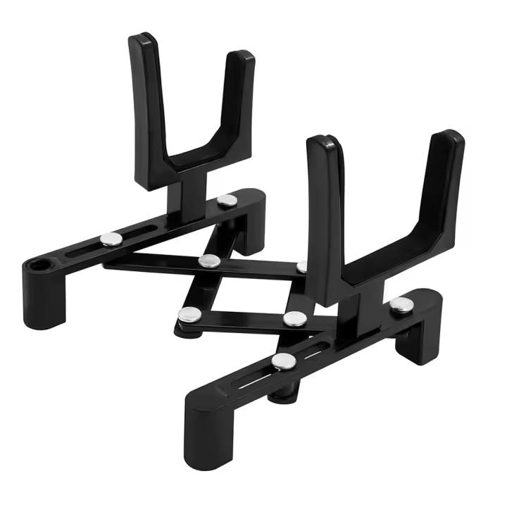 Soporte Plegable Para Violín Profesional Portátil Material ABS Accesorios Para Instrumentos Musicales De Cuerdas Tipo Soporte De Piso Negro/Blanco - 1
