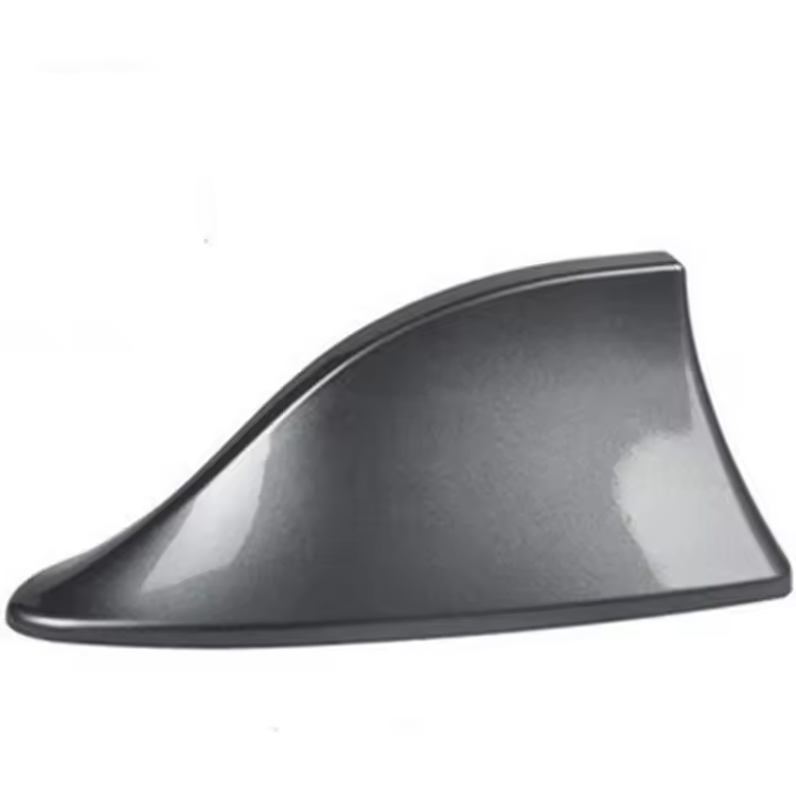 Antena de techo de plástico ABS con forma de aleta de tiburón, universal para la mayoría de los coches, color gris. - 1